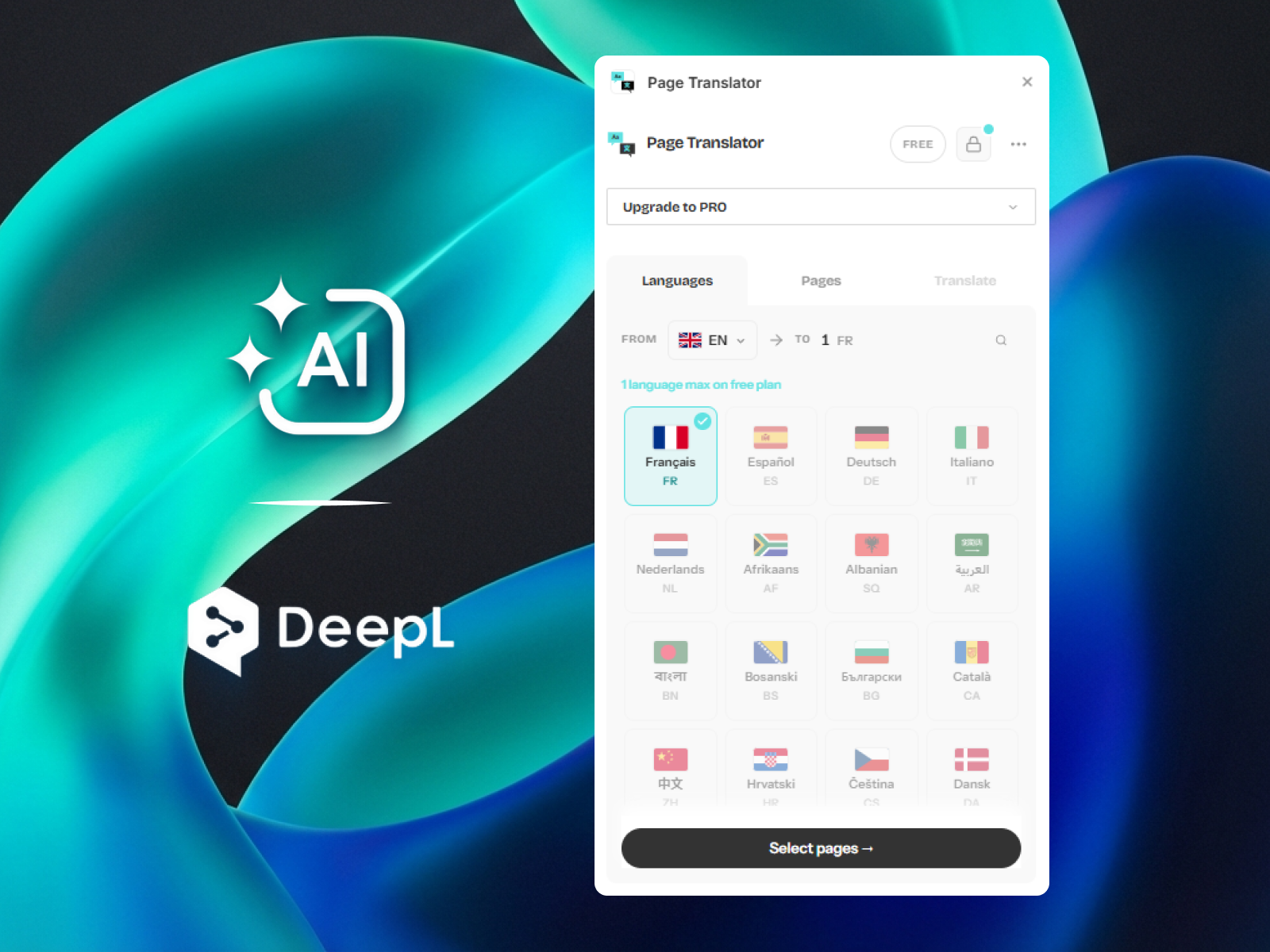 Page Translator plugin with AI and DeepL integration